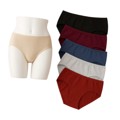 High-Quality Women’s Cotton Brief Underwear 517 | Soft & Breathable | Pack of 3 & 5.