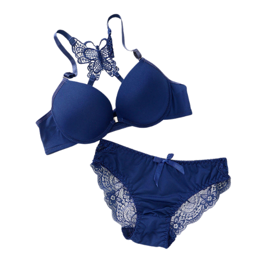 Butterfly-Back Push-Up Bra & Panty Set