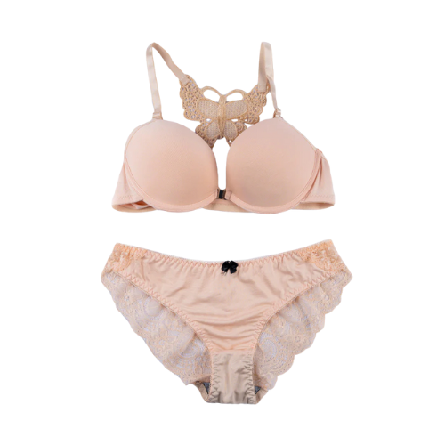 Butterfly-Back Push-Up Bra & Panty Set